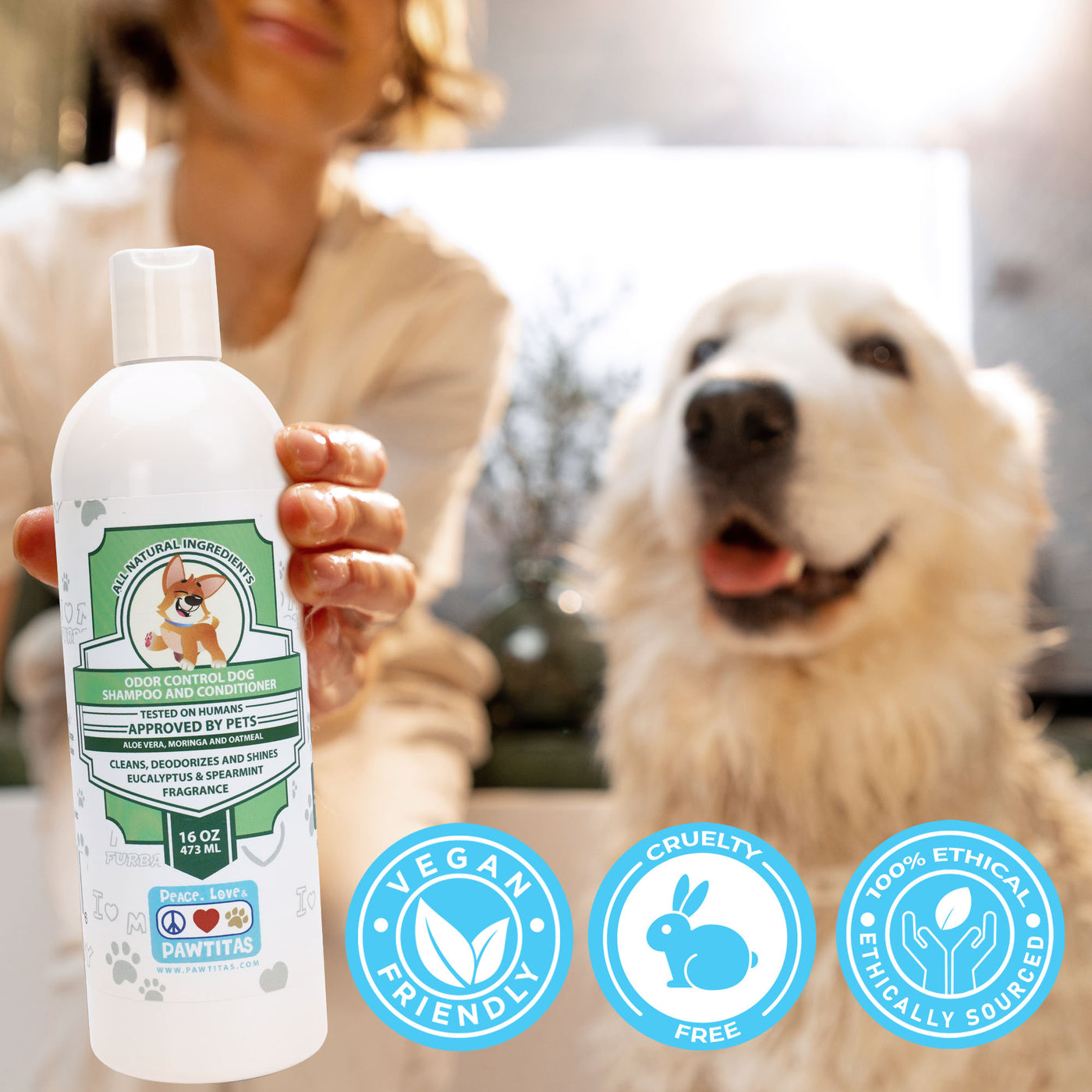 Dog Shampoo & Conditioner - Odor Control | 16oz