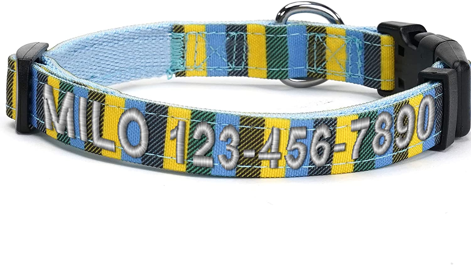 Personalized Multicolor Dog Collar Pawtitas Store