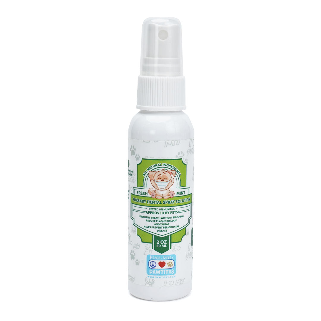 Dog Dental Spray Solution 2oz / 8oz Pawtitas Store