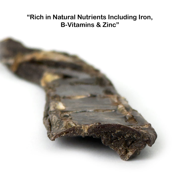 Ostrich Heart Jerky Dog Chew – made from 100% ostrich heart. A natural, single-ingredient chew dogs love. Pure, simple, and protein-rich.