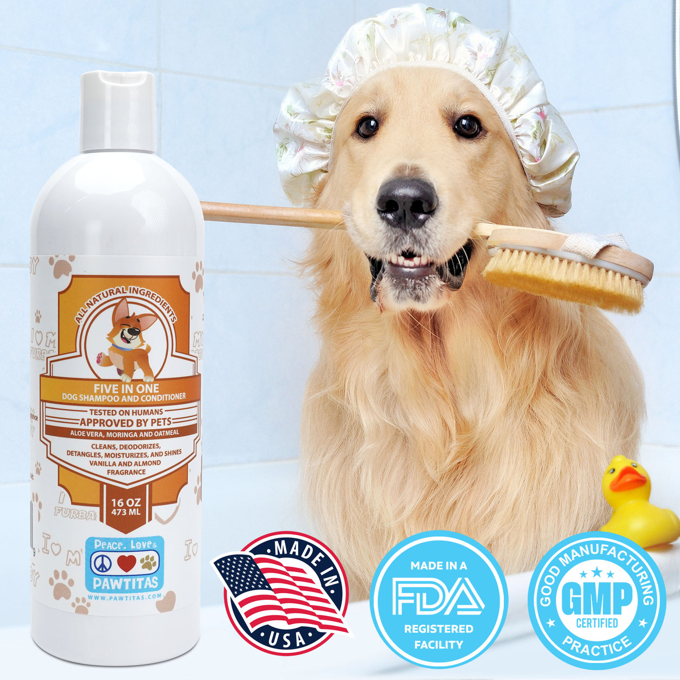 Dog Shampoo & Conditioner 5-IN-1 | 16oz