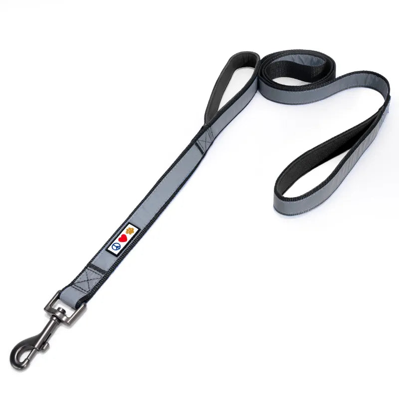 Padded 2 Handle Reflective Leash 6-FT