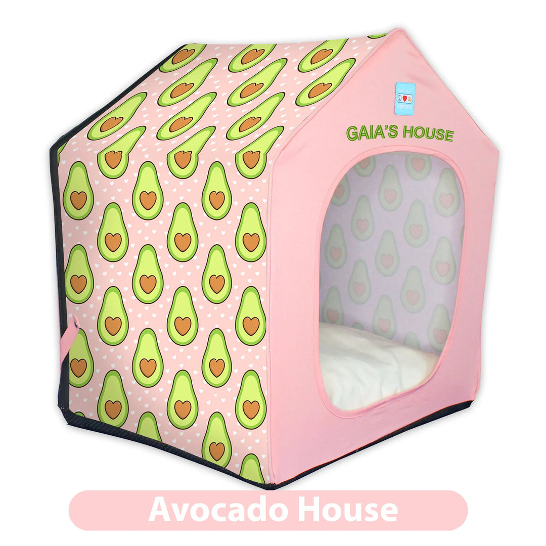 💤 Personalized Portable Dog Bed / Cat House + Removable Cushion Bed Included