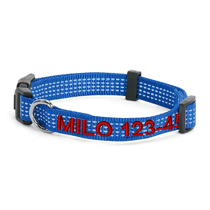 Personalized Custom Reflective Adjustable Dog Collar