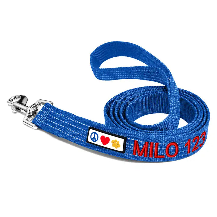 Personalized Custom Reflective Standard Dog Leash 6 Ft