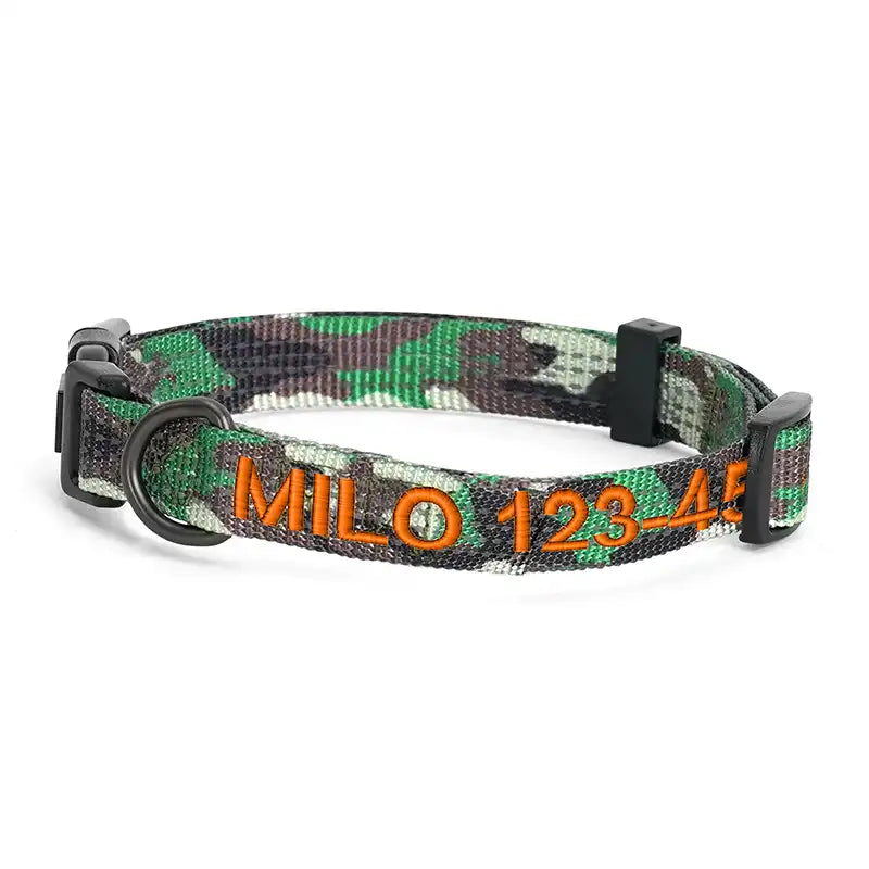 Personalized Custom Reflective Adjustable Dog Collar