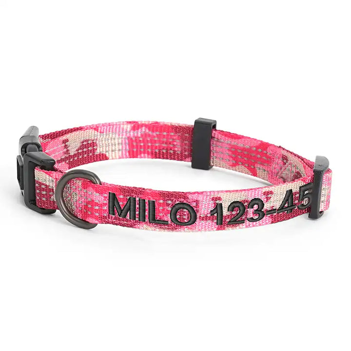 Personalized Custom Reflective Adjustable Dog Collar