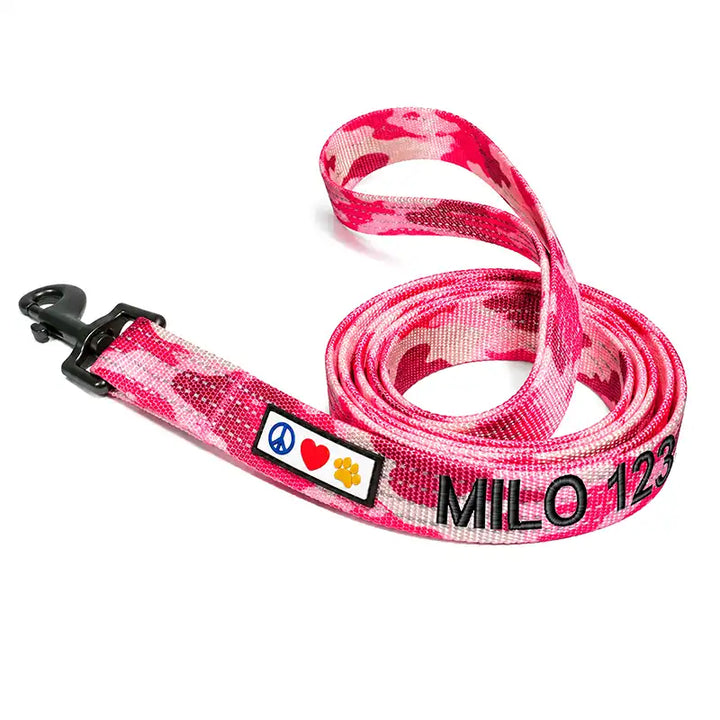 Personalized Custom Reflective Standard Dog Leash 6 Ft