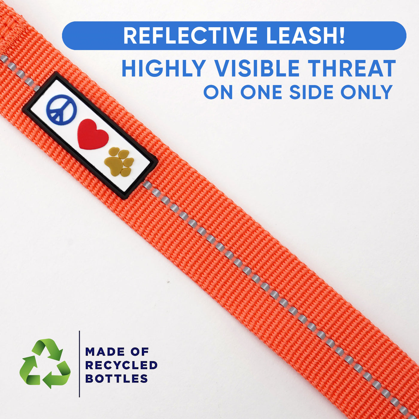 Recycled Reflective Dog Leash