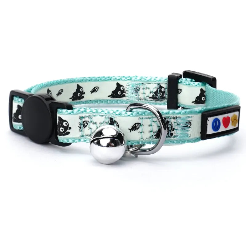 Glow In The Dark Cat Collar Pawtitas Store