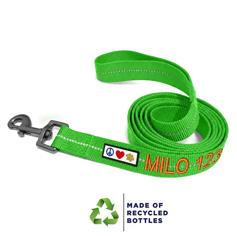 Personalized Custom Recycled Reflective Eco-Friendly Standard Dog Leash 6 Ft