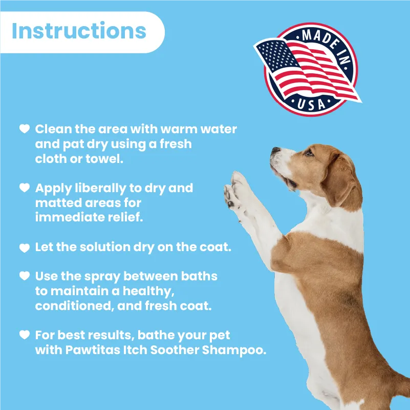 Dog Itch Soother Spray 2 & 8 OZ