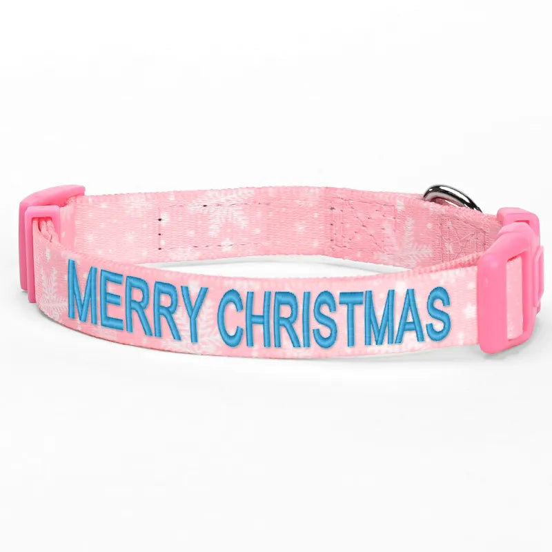 Personalized Christmas Dog Collar