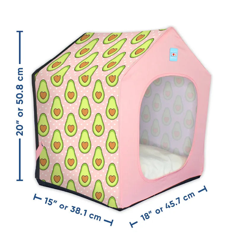 💤 Personalized Portable Dog Bed / Cat House + Removable Cushion Bed Included