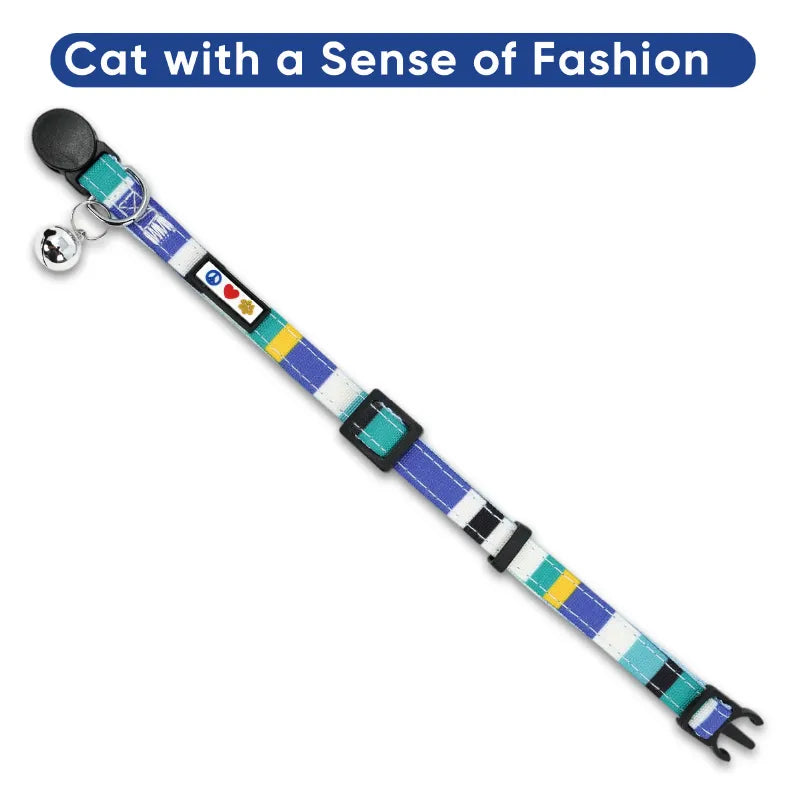 Personalized Multicolor Cat Collar