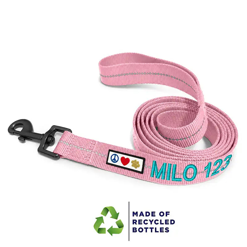 Personalized Custom Recycled Reflective Eco-Friendly Standard Dog Leash 6 Ft