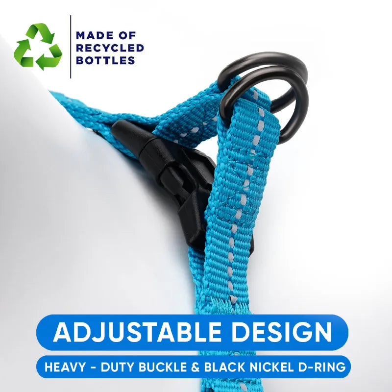 Recycled Reflective Dog Harness