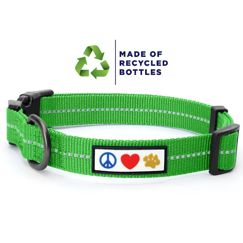Recycled Reflective Dog Collar – Pawtitas
