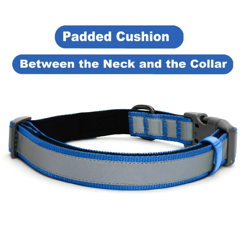 Classic Padded Reflective Dog Collar
