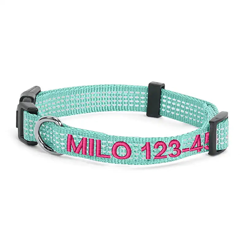 Personalized Custom Reflective Adjustable Dog Collar
