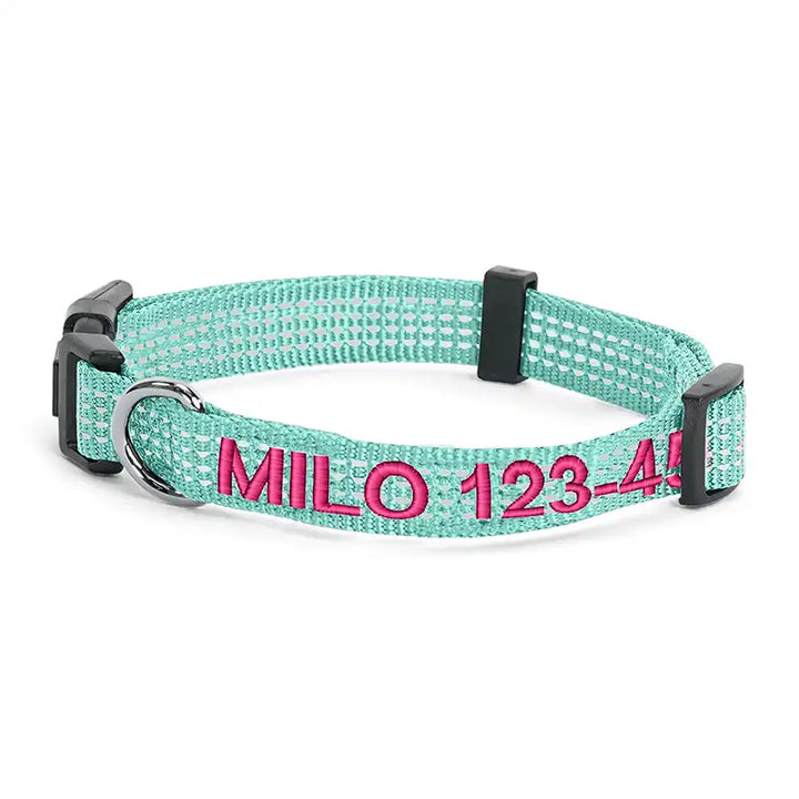 Personalized Custom Reflective Adjustable Dog Collar