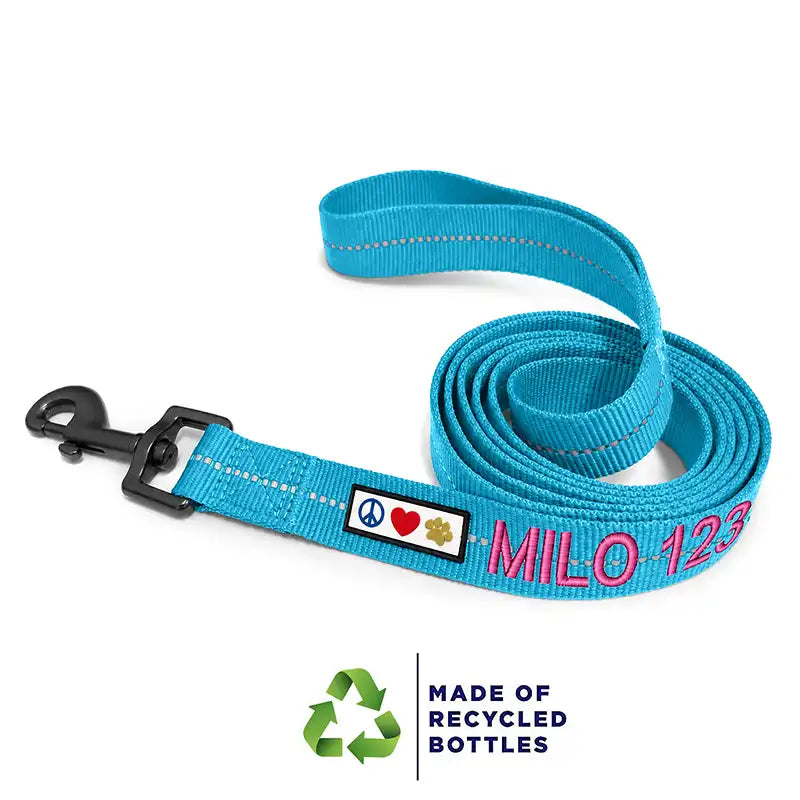 Personalized Custom Recycled Reflective Eco-Friendly Standard Dog Leash 6 Ft
