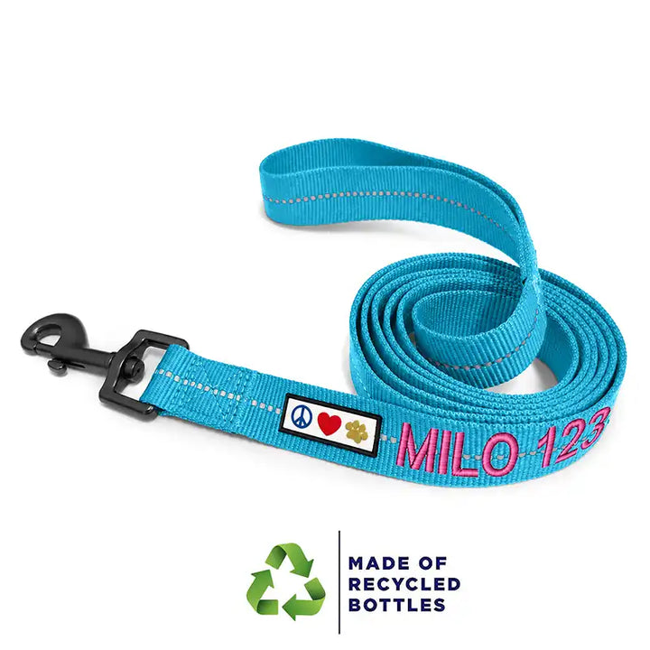 Personalized Custom Recycled Reflective Eco-Friendly Standard Dog Leash 6 Ft