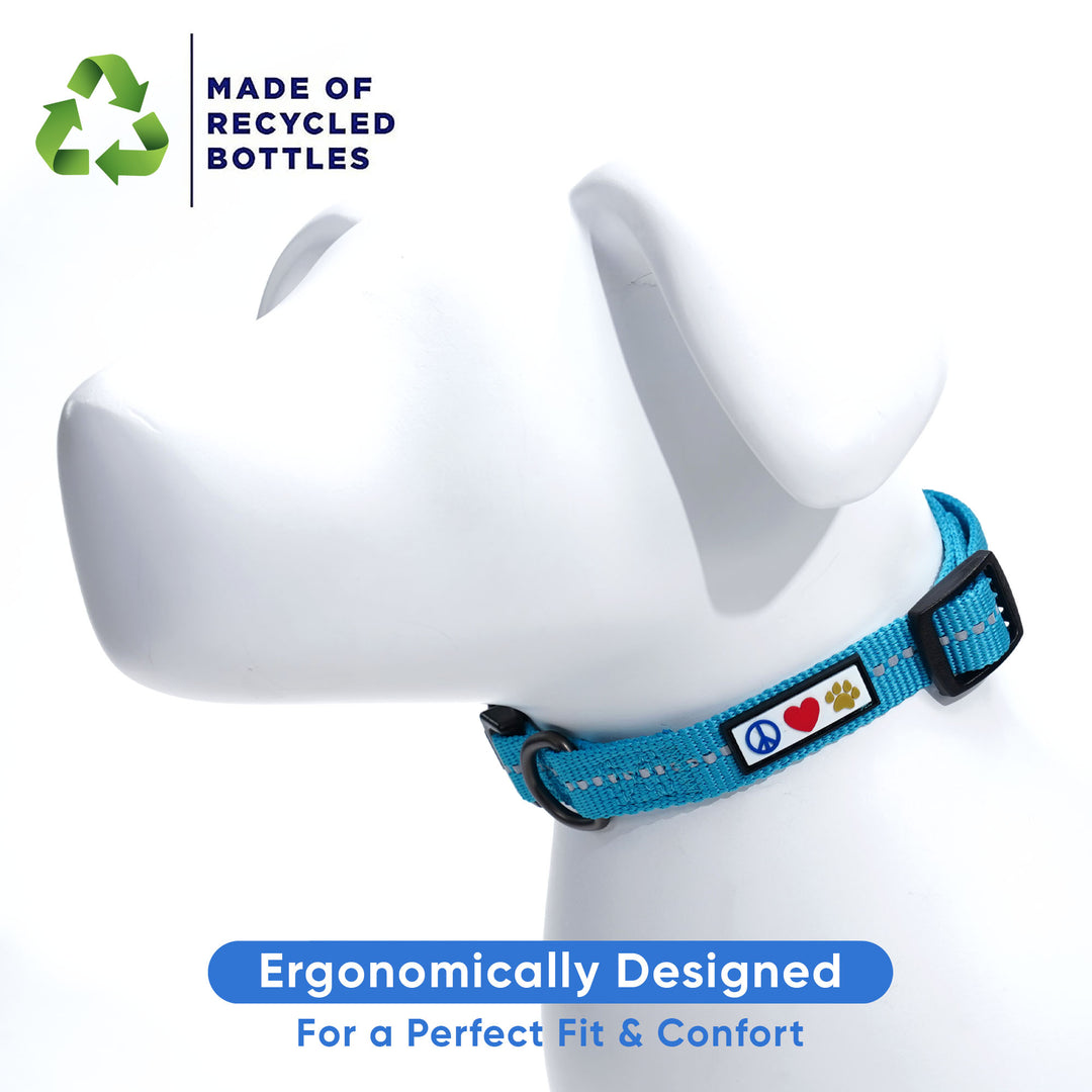 Personalized Custom Recycled Reflective Adjustable Dog Collar