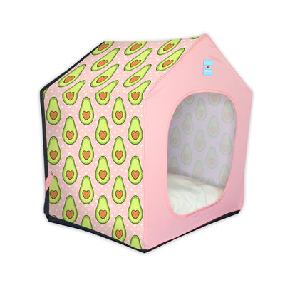 Avocado Portable Dog House + Removable Cushion Bed Included