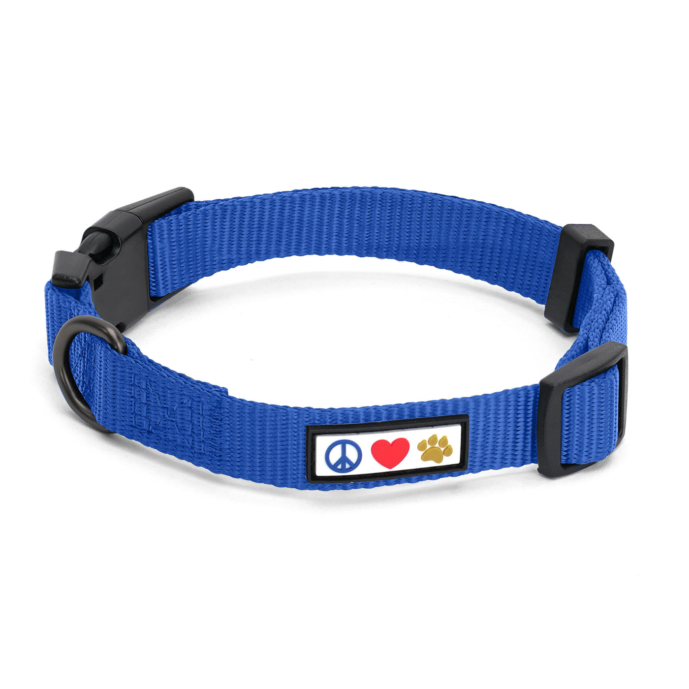 Blue Solid Color Dog Collar