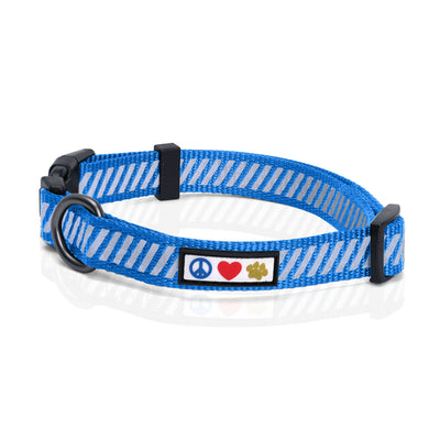 Blue Traffic Reflective Dog Collar