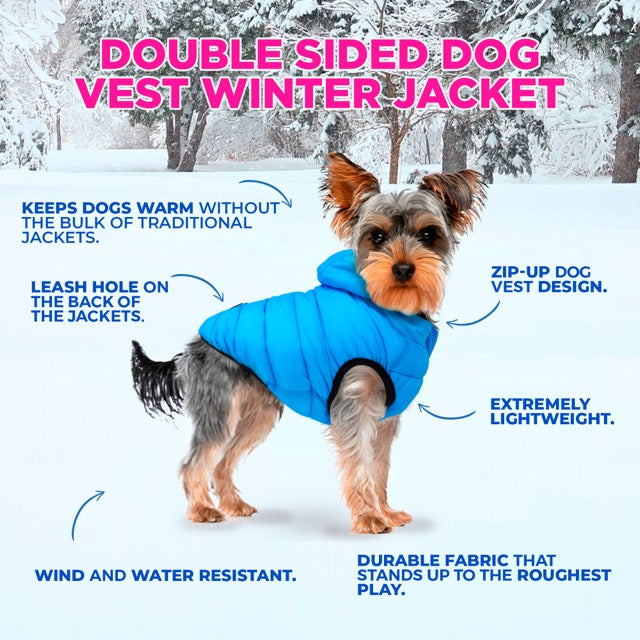 Double Sided Dog Vest Winter Jacket 3