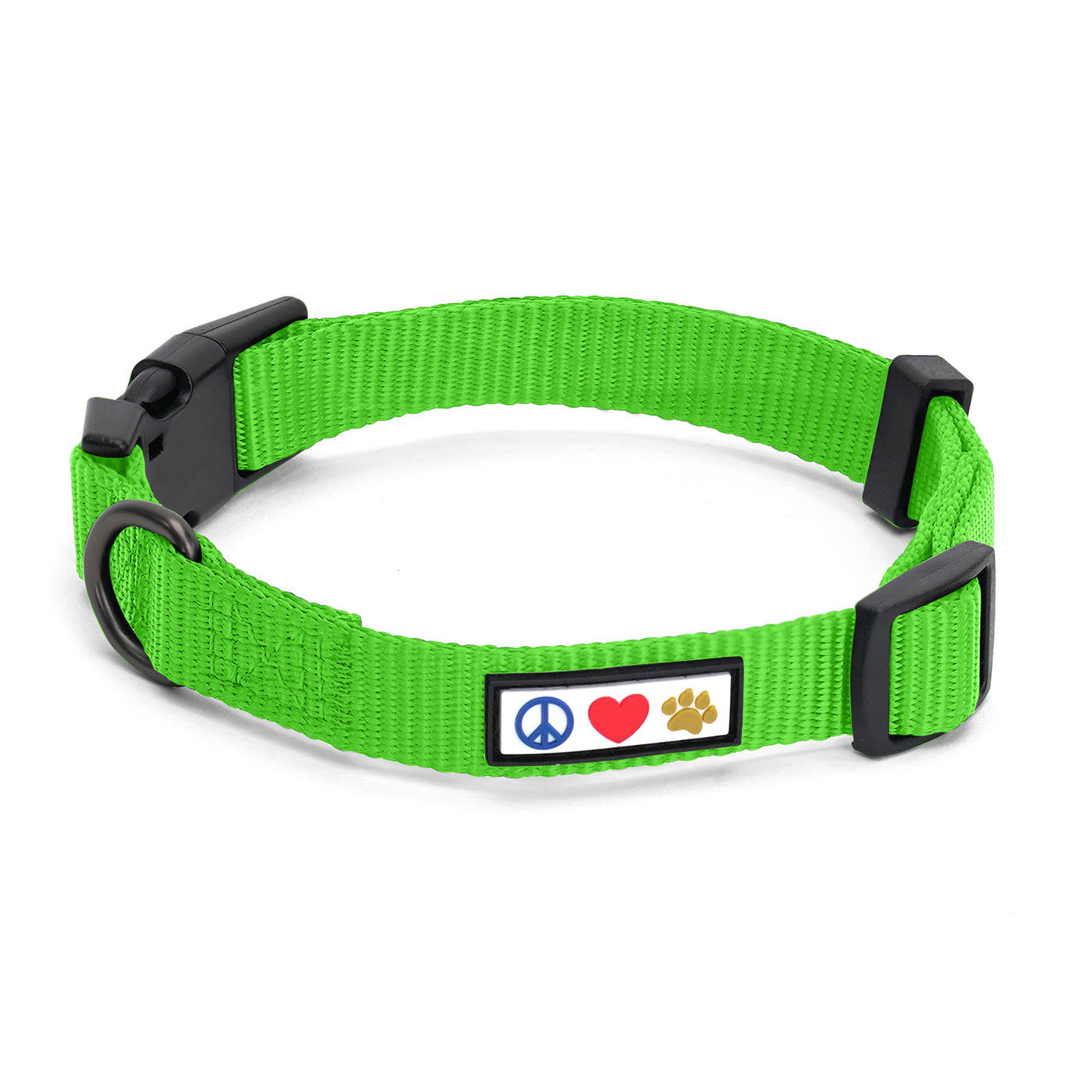 Green Solid Color Dog Collar