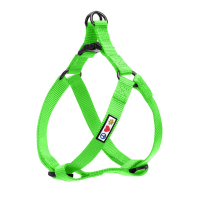 Green Solid Step-in Dog Harness
