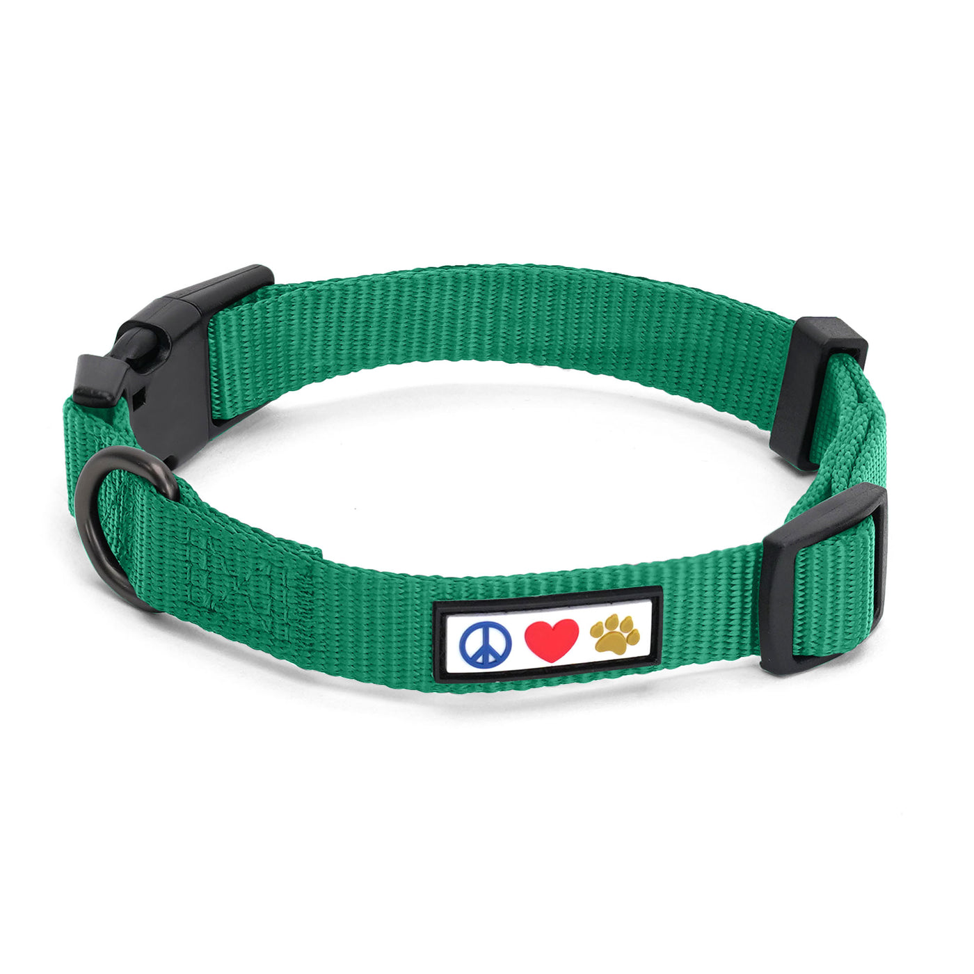 Pawtitas Green Personalized Reflective Martingale Dog Collar, Large