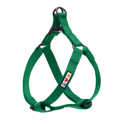 Lush Green Solid Step-in Dog Harness