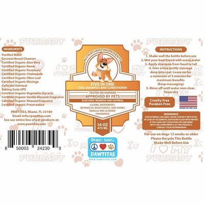 Natural Five in One Dog Shampoo