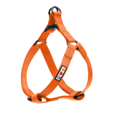 Orange Solid Step-in Dog Harness