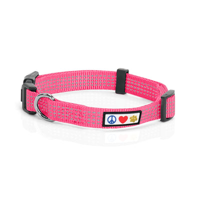 Pink Reflective Dog Collar
