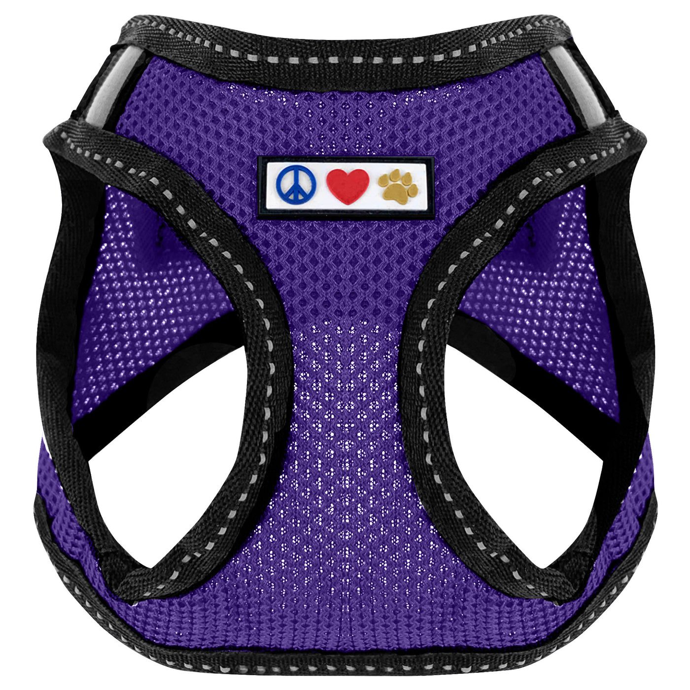 Purple Mesh Harness Reflective for Dogs and Cats