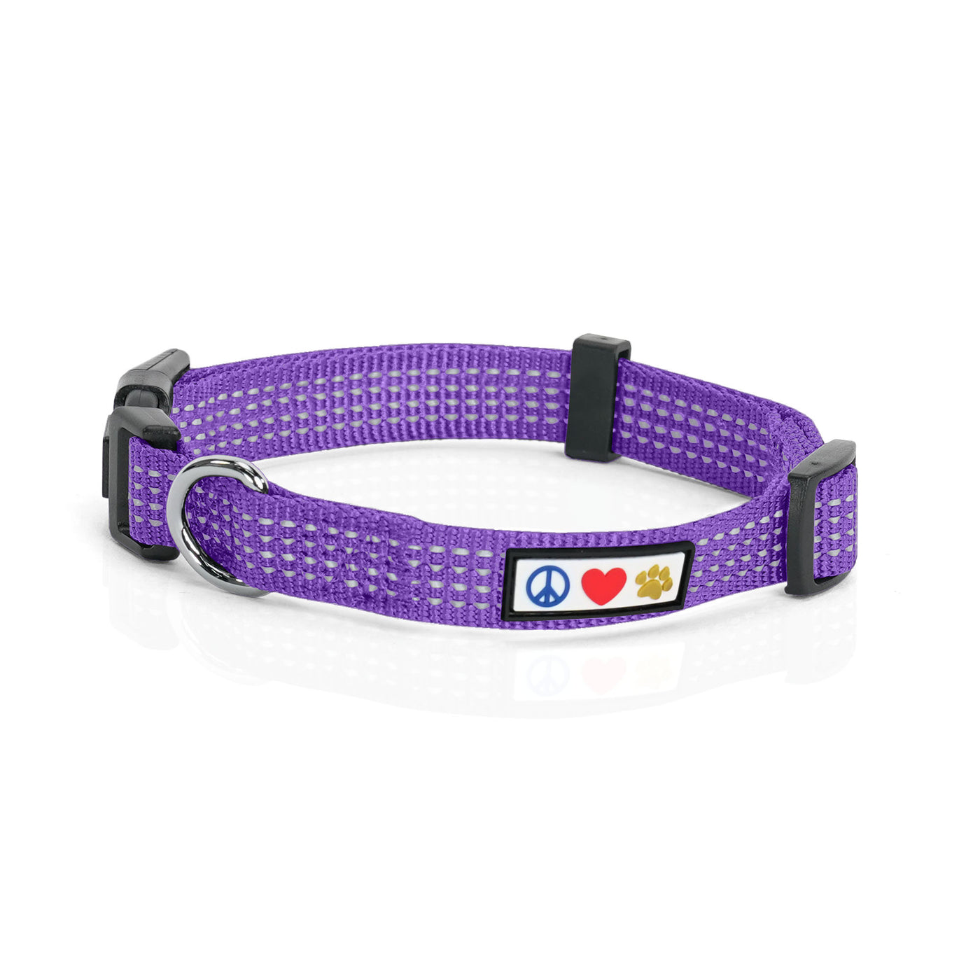 Purple Reflective Dog Collar