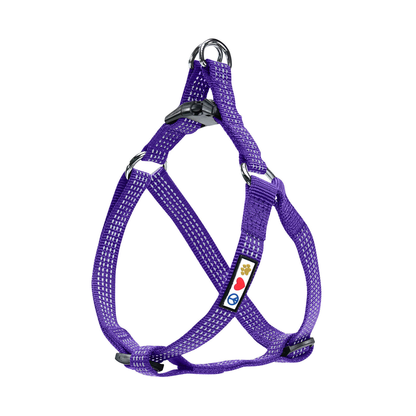 Purple Reflective Step-In Dog Harness