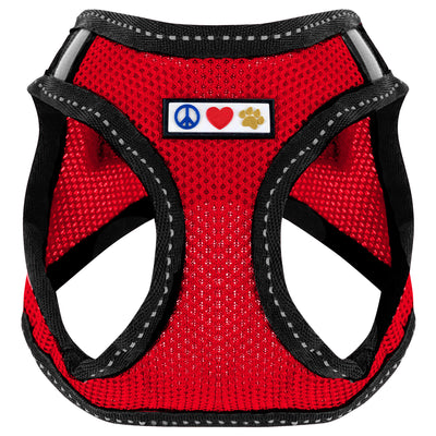 Red Mesh Harness Reflective for Dogs and Cats