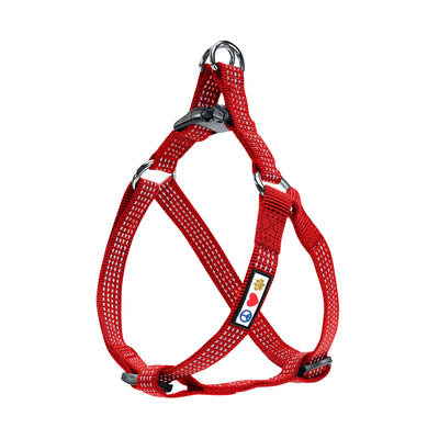 Red Reflective Step-In Dog Harness