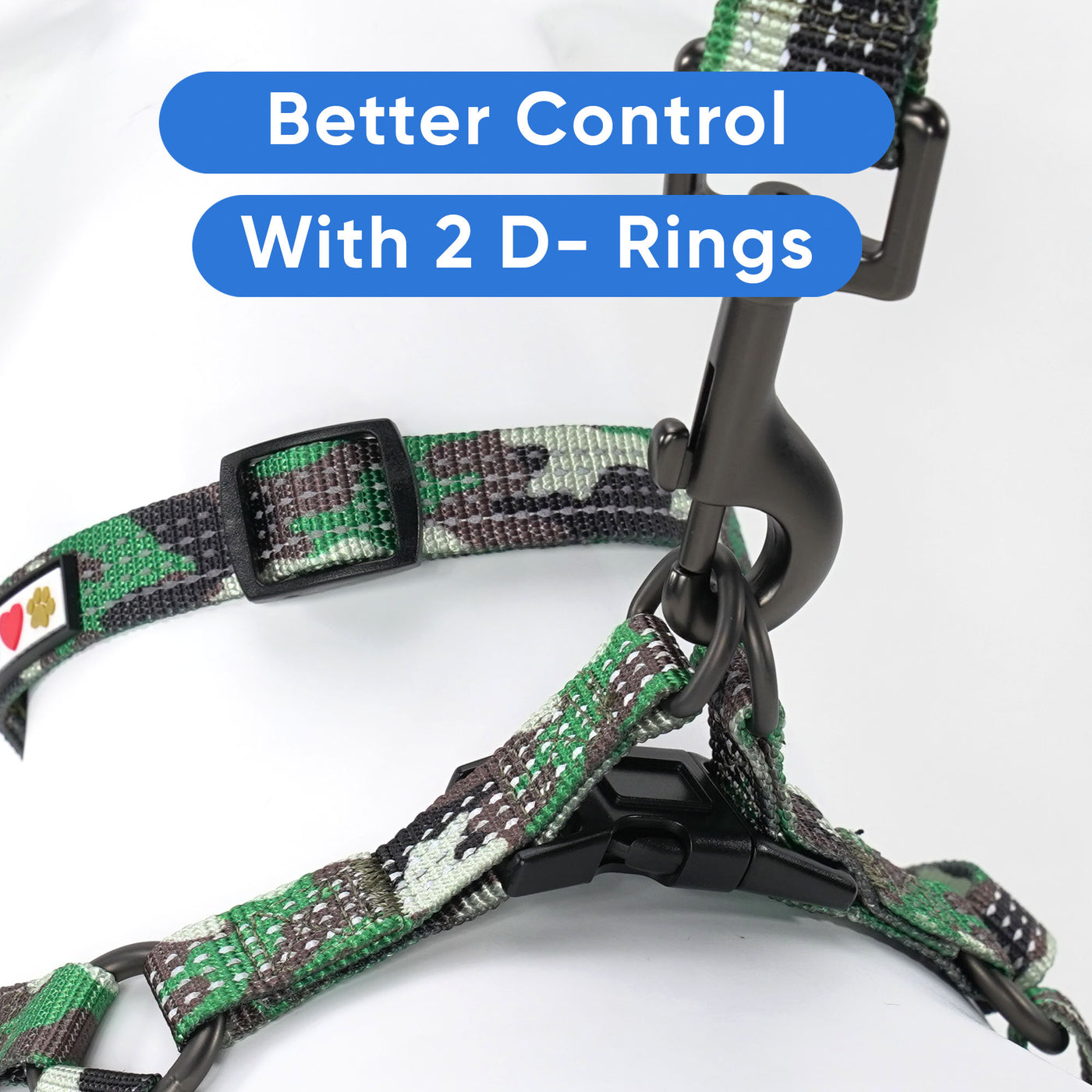 Reflective Step-In Dog Harness 2 Rings