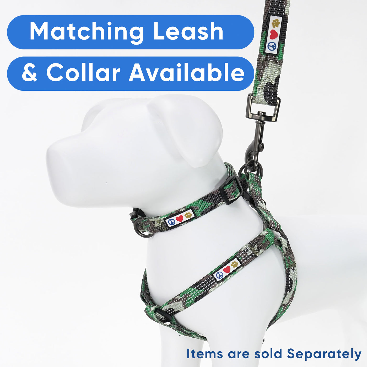 Reflective Step-In Dog Harness Set